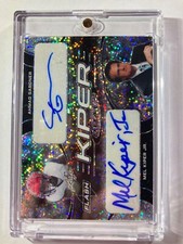 2022 Leaf Flash Sparkle Ahmad Gardner/Mel Kiper Dual Auto 1/1 Rookie Card