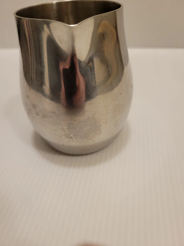 Crema jarra caña y cartón acero inoxidable 4" Foto 2 de 4