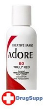 BL Adore Semi-Permanent Haircolor 060 Truly Red 4 oz - THREE PACK