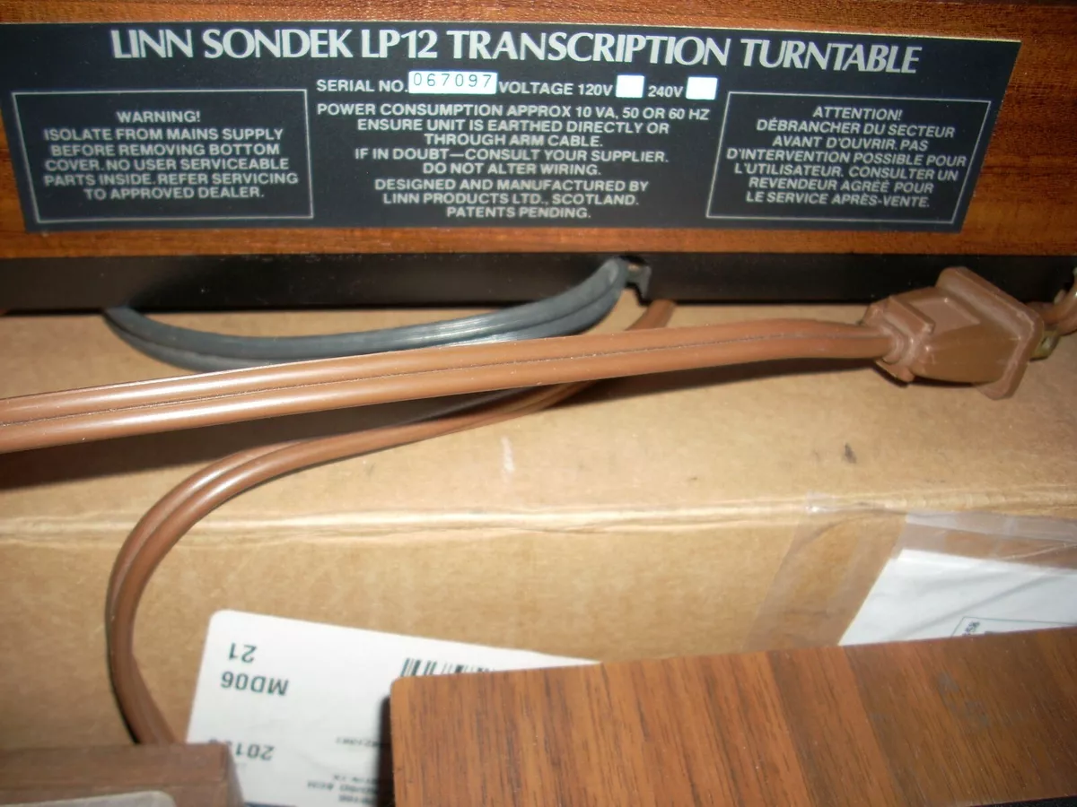 LINN SONDEK LP12 transcription turntable ITTOK LVII tonearm