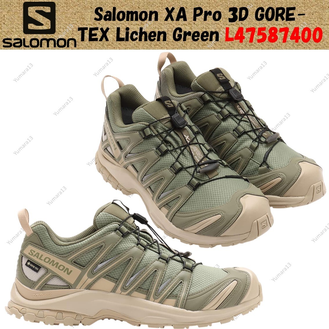 Salomon XA Pro 3D GORE-TEX Lichen Green L47587400 Men's Size | eBay