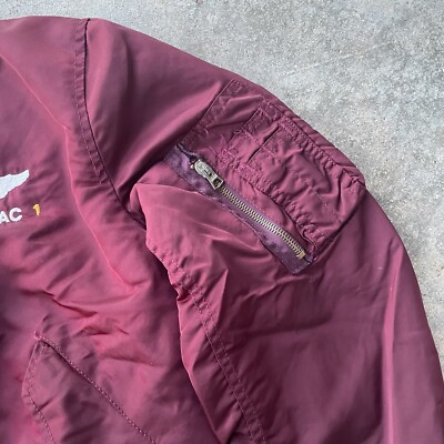 VTG ALPHA INDUSTRIES MA-1 Flight Bomber Jacket Usa Made Sz VTG ALPHA INDUSTRIES MA-1 Flight Bomber Jacket Usa Made Sz