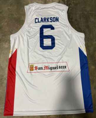 New Clarkson #6 Philippines Pilipinas Basketball Jersey