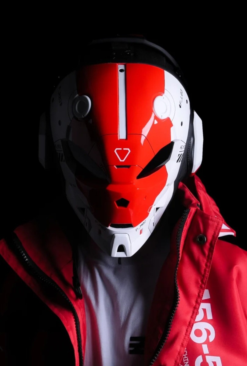 Machine56 Wearable 2020 Red And White M56-HE/G1-FM56 helmet | eBay