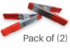 2 x 4'' Metal Strong SPRING CLAMPS Woodworking Clips PVC Coated Ends UK free p&p