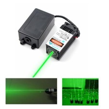 532nm 200mw Green Fine/Fat Beam Laser Diode Module 12V TTL W/ Power Holder