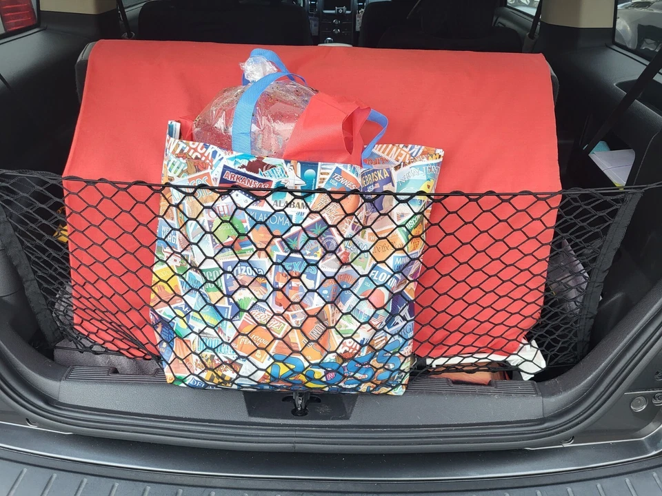 Red de carga estilo vertical sobre maletero trasero para Ford Flex 2009-2020 totalmente nueva Foto 3 de 4