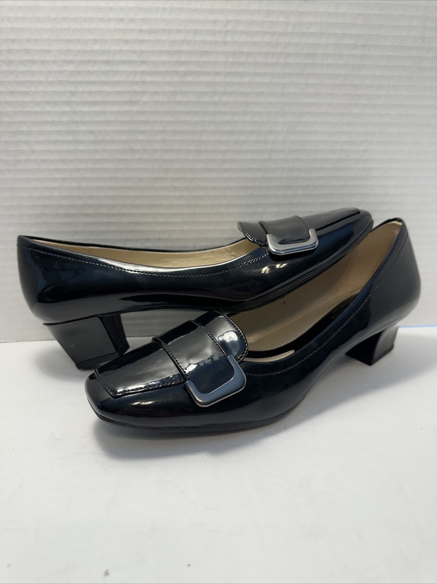 Womens Sz M Naturalizer Pump Black Dress Shoes Heels N5