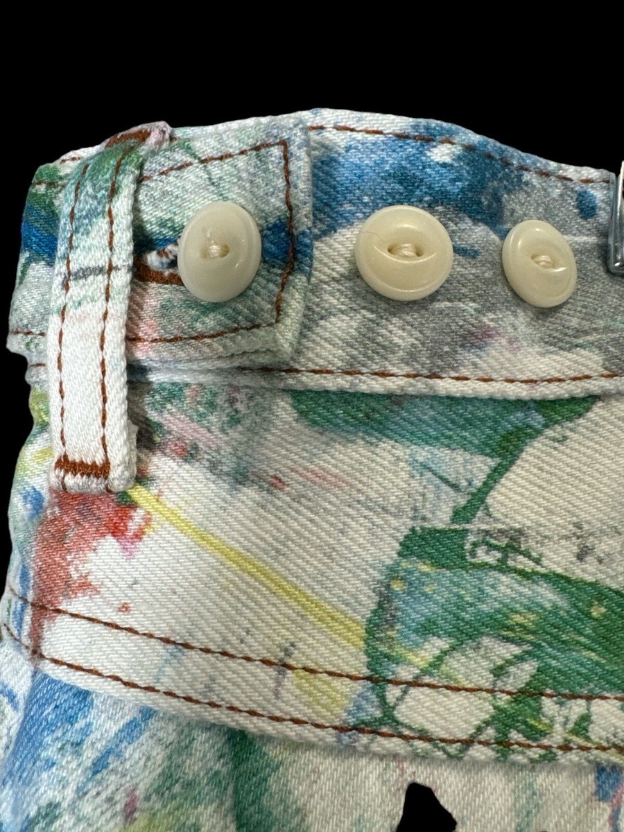 WRANGLER Casey Jones Wide Leg Painter Jean Art Therapy Sz XL/Reg