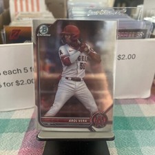 2022 Bowman Draft Chrome Base #BDC-46 Arol Vera - Los Angeles Angels