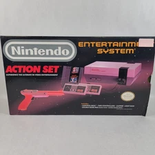 Nintendo Entertainment System Action Set NES Complete CIB Console Tested
