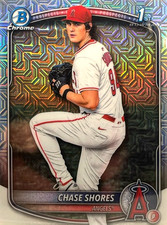 2025 Bowman Chrome Draft #BDC-142 Chase Shores, First, Mojo Refractor