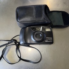 Pentax IQZoom EZY Point Shoot Film Camera 38-70mm Lens w/Soft Case UNTESTED