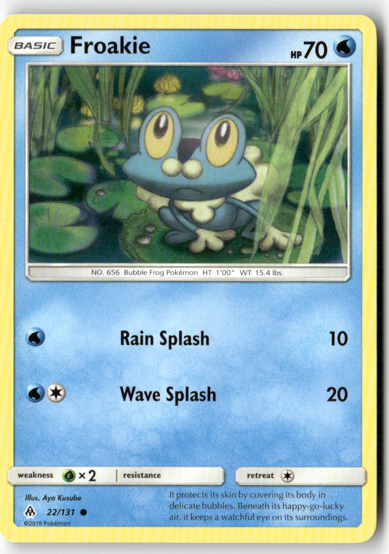 Froakie 22/131 Forbidden Light Common Pokemon Aya Kusube