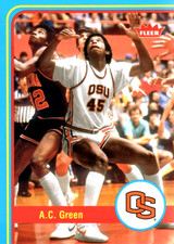 2012-13 Fleer Retro #38 A.C. Green Oklahoma State Cowboys Los Angeles Lakers