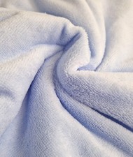 Super Soft Touch Bamboo Terry Towelling Fabric - Baby Blue Towelling Fabric