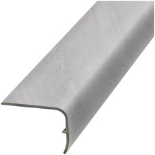 Performance Accessories VSNP 79" x 2" Vinyl Glue Down Stair Nose - Silver