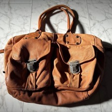 CAMPOMAGGI Borsa donna Boston vera pelle made in Italy donna marrone