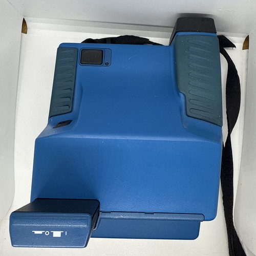 Vintage- Rare Jade Blue Polaroid Impulse Instant Film Camera With Strap - Picture 3 of 7