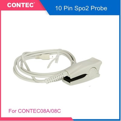 10 PIN Reusable Spo2 Probe for CONTEC Blood Pressure Monitor CONTEC08A CONTEC08C
