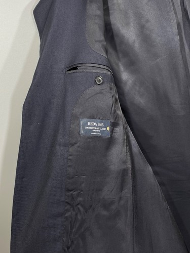 SUITSUPPLY HAVANA JETTED Herren Blau Wolle Gefüttert Sport Mantel Blazer Gr. 48 (24) - Bild 17 von 19