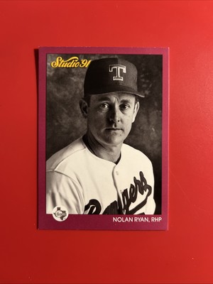 Nolan Ryan - 1991 Studio #128 - Texas Rangers