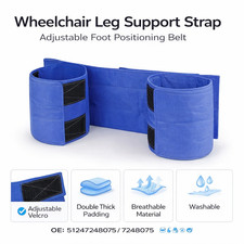 Wheelchair Leg Straps Restraint Prevent Falls and Slipping, Adjustable Belt