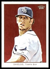 James Shields 2009 Topps 206 #236 Rays MLB READ FREE SHIPPING AutographDen