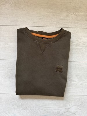 Hugo Boss Orange Pulli Gr. M Khaki Pullover Sweatshirt Sweater Oberteil