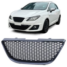Sport Kühlergrill Wabendesign Schwarz ohne Emblem für Seat Ibiza 6J 2008–2012