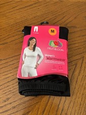 Women's Warmwear Black 1 Long Pant Fruit of the Loom Wicks Moisture Medium