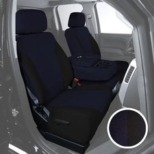 For Ford Escape 02-03 Saddleman Canvas 1st Row Blue W Black Custom Seat Covers