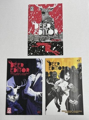 DEER EDITOR #1-3 COMPLETE SERIES SET  2024 MAD CAVE STUDIOS