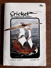 Enrico Arno CRICKET Magazine NOVEMBER 1976  ILLUSTRATED Jan Adkins T S Eliot