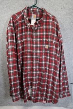 Carhartt FR Flame Resistant Work Shirt Plaid Button Down 4XL Long Sleeve