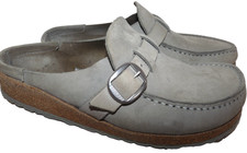 Birkenstock Buckley Nubuck/Leather Taupe Clogs Mules Women's Size US9 40EU Mens7