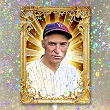 Stan Coveleski Holographic Golden Icon Art Card 02/10 Starpop Signed Short Print
