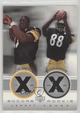 2000 Upper Deck Encore Rookie Combo Jerseys Tee Martin Plaxico Burress #RC2 RC