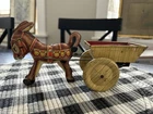 marx tin windup toys 1930/40 Donkey Cart ( Missing Piece) Great Condition