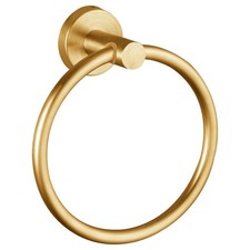 Towel Ring, Bathroom Hardware , Wall-Mounted Towel Ring, Simple Round Stainle...