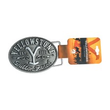 Changes Yellowstone Dutton Ranch Y Logo Established 1886 One Size, Silver