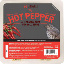 DD-25 Hot Pepper Suet Cake, Natural Blend Squirrel Repelling Capsaicin and All-S