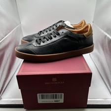 NWB Bruno Magli  Ryan Low Top Sneaker (Men) size 7 black calf sneaker  