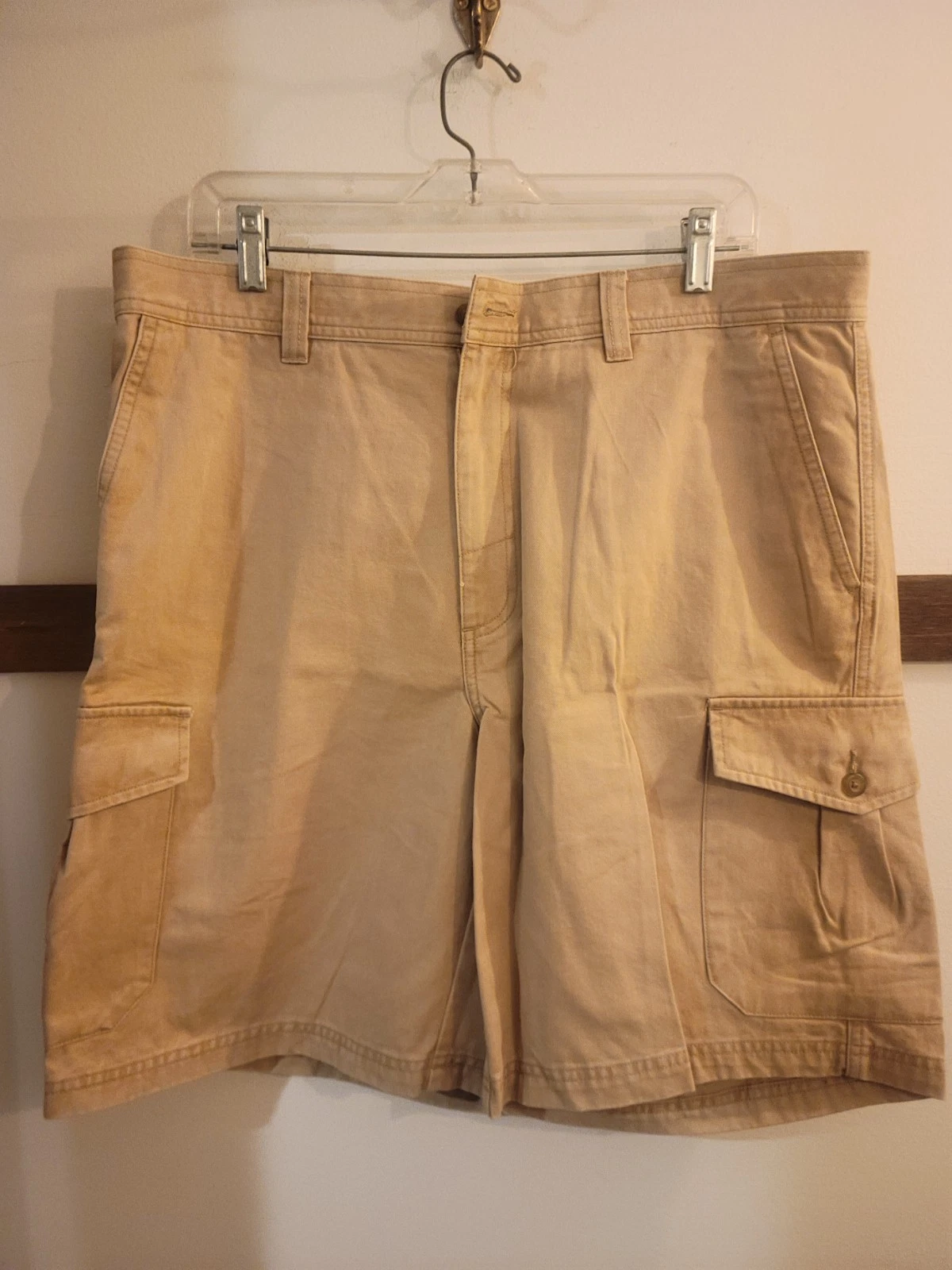 Joseph Abboud Cargo Shorts Men's Size 36 Khaki Tan Shorts