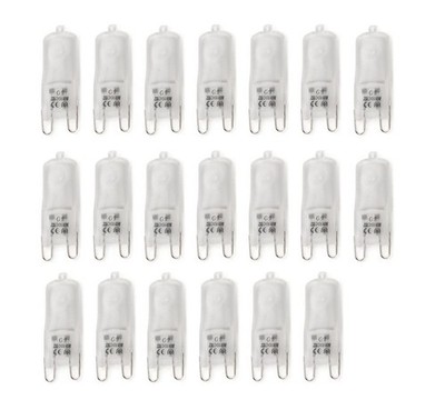 G9 HalogenStecksockellampe, G9Sockel, dimmbar, 40W  Ersatz für 40 Watt, 35° A...