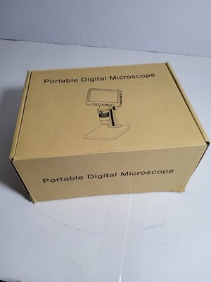 Portable Digital Microscope w/ LCD Screen Stand USB Camera Kit Boxed