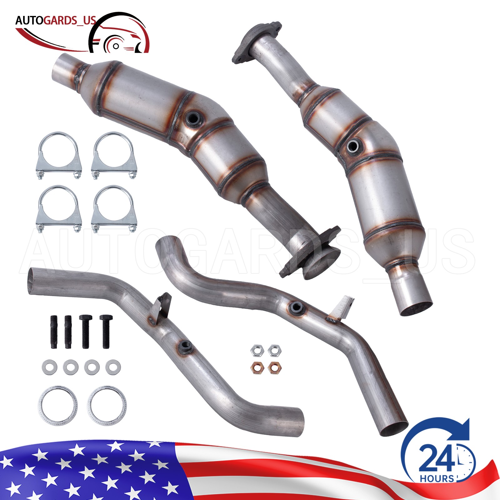 2x Catalytic Converter For Land Rover Range Rover 2014-2017 5.0L Left & Right