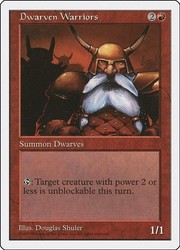 Dwarven Warriors - Fifth Edition MTG Common