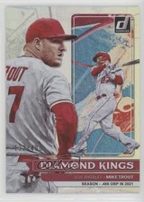 2022 Panini Donruss Diamond Kings Season Stat Line 132/400 Mike Trout #14 gd1