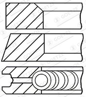 Goetze Engine 08-123400-30 Kolbenringsatz FüR Renault Nissan Dacia